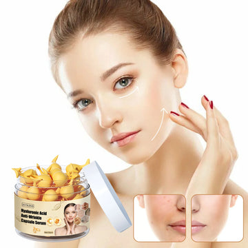 Hyaluronic Acid Anti-Aging Night Face Essence Daily Line Smoothing Skin Care Treatment Fine Lines Anti-Wrinkle Capsule Serum